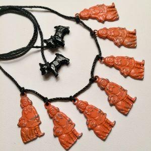 Vintage Cracker Jack Charm Necklace